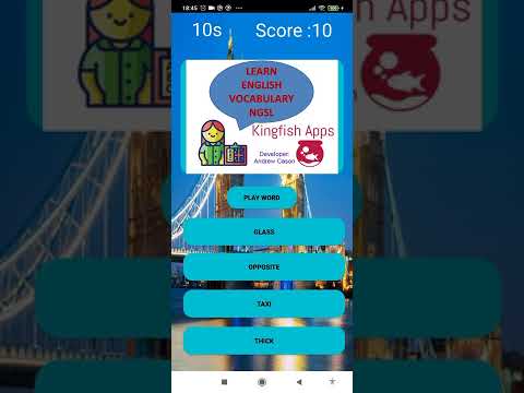 Learn English NGSL Def Quiz 2