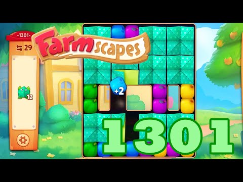 Farmscapes Level 1301 HD Gameplay Walkthrough | 3 - match game | android | ios | pc | GameGo Game