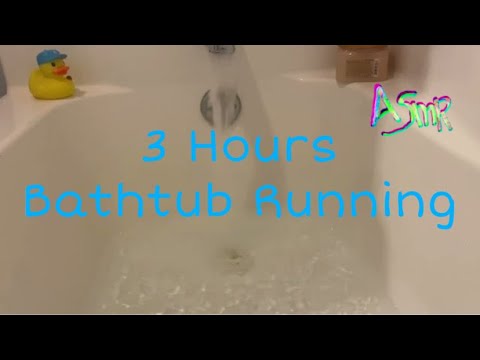 3 Hours Bathtub Filling - White Noise ASMR - Soothing Sounds for Sleep and Relaxation