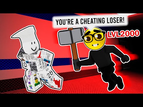 I GOT ACCUSED OF CHEATING BY A LEVEL 2000 IN ROBLOX FLEE THE FACILITY!