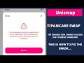 Uniswap & Pancake Swap|How to fix Failed Transactions Error!|Error: Undefined