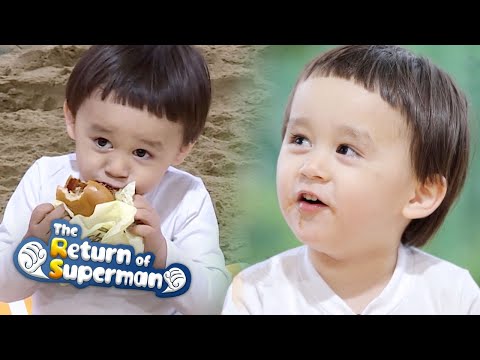 Hamburgers are the best way to calm Bentley down [The Return of Superman Ep 335]