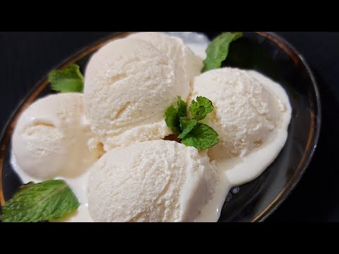 এই রেসিপি ফলো করে যেকোন আইসক্রিম তৈরি করতে পারবেন/মাত্র ২টি উপকরণে & ৫ মিনিটে তৈরী ভ্যানিলা আইসক্রিম