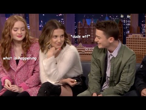 the stranger things kids being a chaotic mess for 5 minutes and 2 seconds