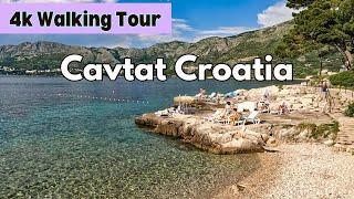 Scenic Coastline 4k Walk Of Beautiful Cavtat Croatia - 4k Walking Tour