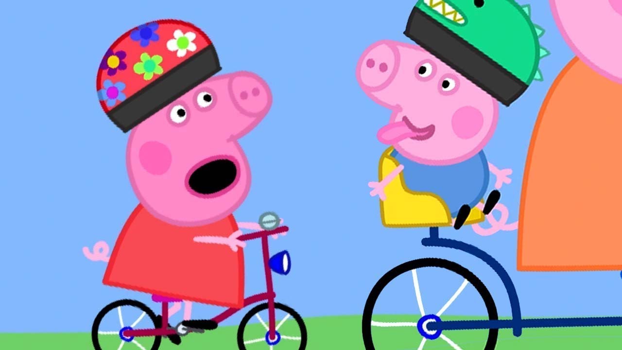 小猪佩奇 S02 E33 : 骑自行车 (英语)