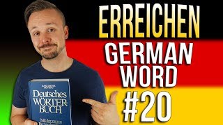 Learn German A.1 🇩🇪 Word Of The Day: erreichen | Episode 20 | Get Germanized