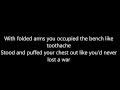 Crying Lightning - Arctic Monkeys (LYRICS VIDEO) -HD-