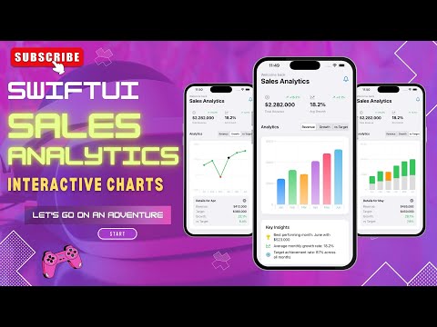 📊 SwiftUI Sales Analytics Dashboard with Interactive Charts
