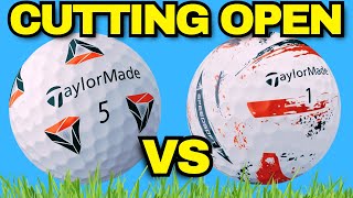 Cutting Open! TaylorMade Pix vs Speed Soft Golf Ball! (What’s Inside?) 🏌️♂️