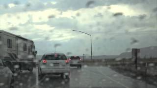 preview picture of video 'Flash Flood at Coso Junction Highway 395 Owens Valley California'