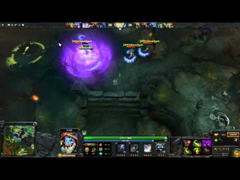 Dota 2: Slark Chases Down Anti-Mage (40 second chase lol) (Highlight)