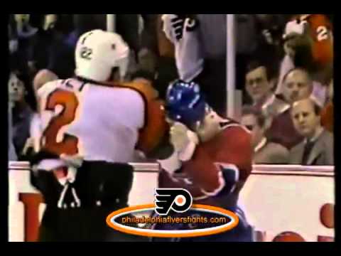Jan 15, 1987 David Maley vs Rick Tocchet Montreal Canadiens vs Philadelphia Flyers