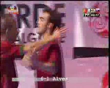 ARCHIVE Portugal-Slovakia, 6th goal by Alves