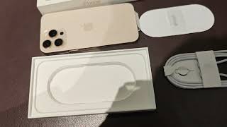 Quick unboxing items check up of iphone16 Pro Max Desert Titanium in 3 minutes