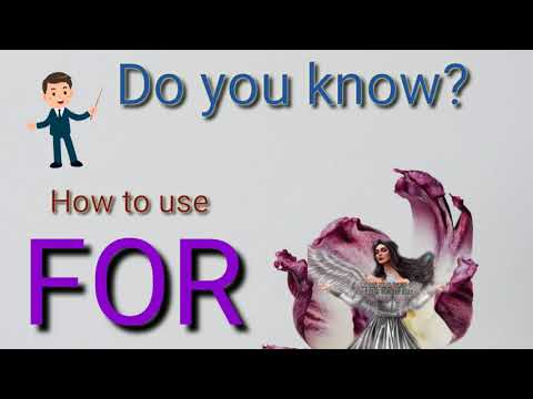 FOR_how to use for in Thai