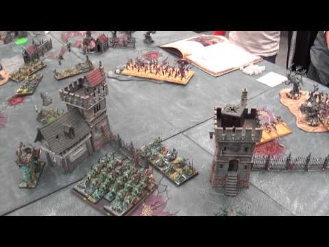 Warhammer Fantasy Battle Report 1500 pt :Lizardmen vs Chaos Deamons of Slaanesh