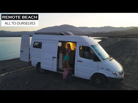 A Remote Beach Paradise in Bahia de los Angeles | Van Life Baja Mexico