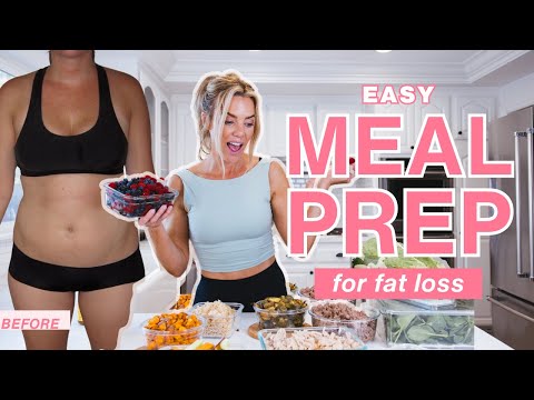 how I meal prep for weight loss | easy & healthy beginner tips for 2025