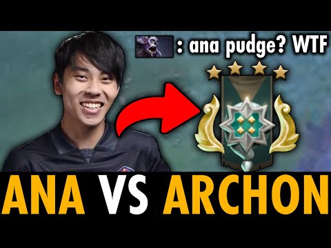 WTF Ana Pudge vs Archon!! WTF He Treats Them Like a Bot | Genius Pudge