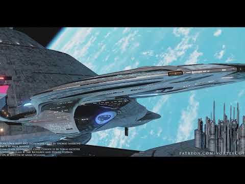 Enterprise-F refit leaves Earth Spacedock | [MYVFX] #startrek #startrekpicardseason3