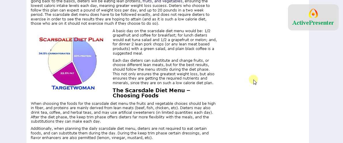 Scarsdale Diet Menu - The Fastest Diet Known **