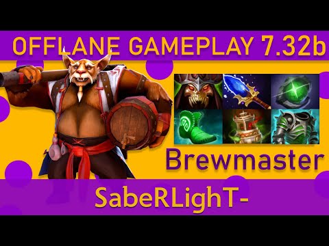 🍻 SabeRLighT- Brewmaster Offlane Gameplay - Top MMR Dota 2