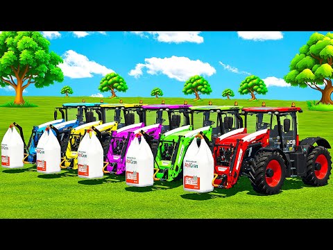 LIME SPREADING & TRANSPORT WITH JCB, UNIVERSAL TRACTORS! Farming Simulator 22