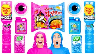 Download lagu Pink Food vs Blue Food Color Challenge | Kitchen Hacks and Tricks by PaRaRa Challenge mp3