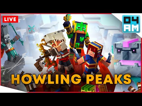 FIRST LOOK @ HOWLING PEAKS RELEASE -  NEW DLC in Minecraft Dungeons (Livestream)