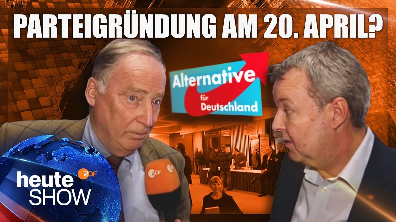 Das erste Treffen der Alternative für Deutschland | heute-show vom 22.03.2013