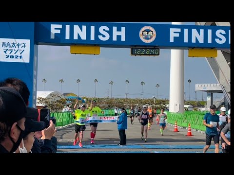 あおたいマラソンのトップ選手　　2021/12/12 The leading runners of Aotai marathon