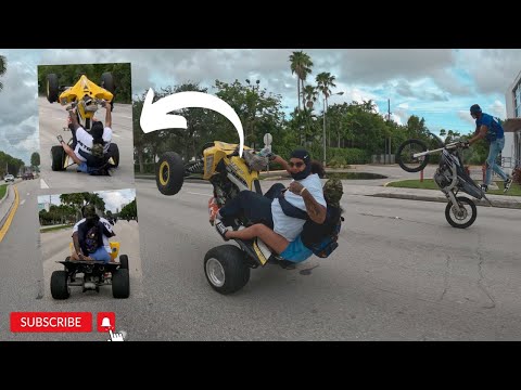 WHEELSTANDING WITH A PASSENGER GONE WRONG! 😱 NBF STUNT SHOW