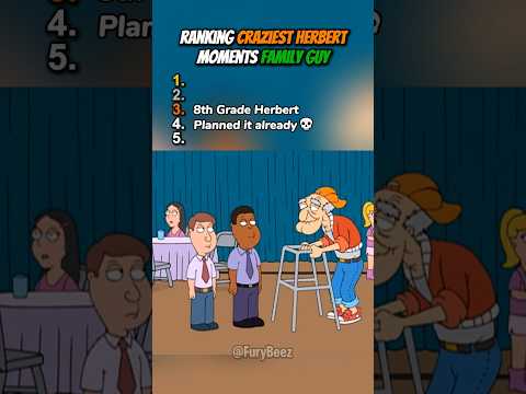 Ranking Craziest Herbert Moments in Family Guy 😂
