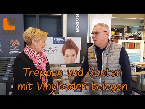Treppen und Kanten mit Vinylboden sanieren - Wohnraumgestaltung Rheingau Paul Veith
