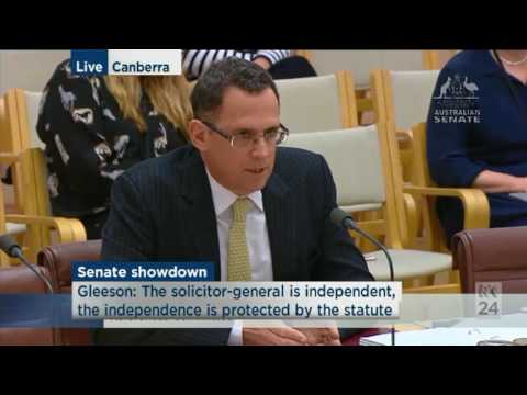 Brandis Vs Gleeson -  "A radical change in the practise": S-G Justin Gleeson