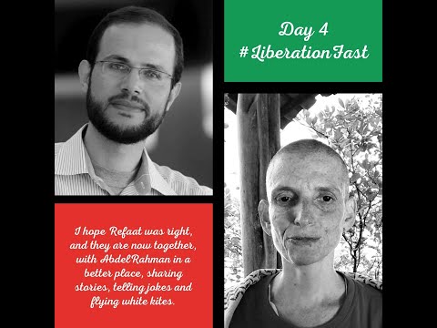 Day 4 of #LiberationFast - Refaat Alareer, his grandson Abdelrahman and all of our children