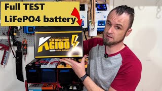 KGIOO LIFEPO4 Battery TEST for power and integrated in a Home POWERWALL 20KWH #founditonamazon