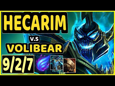 HECARIM vs VOLIBEAR - 9/2/7 KDA JUNGLE GAMEPLAY - EUW Ranked MASTER