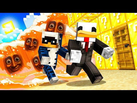 ONDA GIGANTE DEI BRAIN ROT CONTRO BASE DI LUCKY BLOCK - MINECRAFT ITA