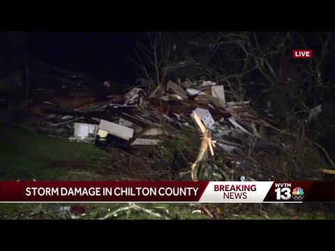 Possible tornado destroys homes in Chilton County