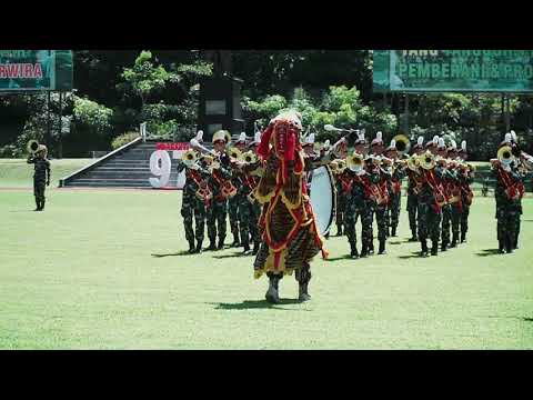 PENAMPILAN TERBARU DRUM BAND GENDERANG SULING CANKA LOKANANTA AKMIL MAGELANG DI LAPANGAN SAPTA MARGA