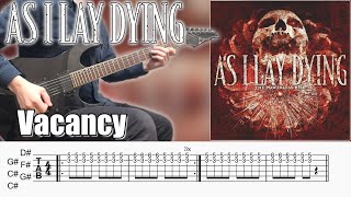 Vacancy / As I Lay Dying (screen TAB | Guitar lesson | Dual Guitar)