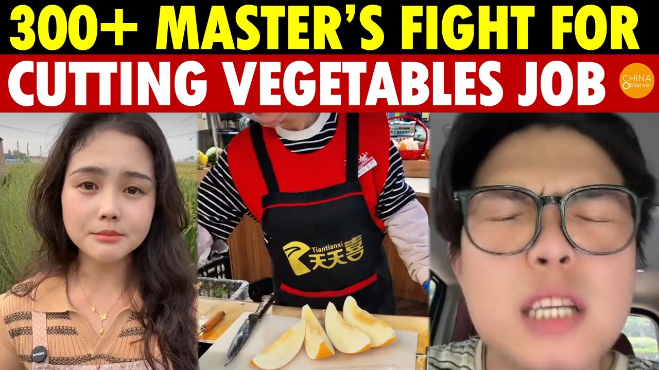 A Master’s Degree Means Nothing? 300+ Chinese Graduates Fight For One Cutting Vegetables Job