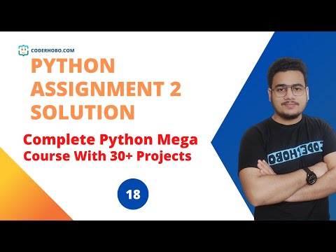 Python Assignment 2 Solution Coderhobo