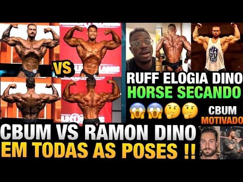 CBUM VS RAMON (POSES LADO A LADO) - RUFF ELOGIA SHAPE DO RAMON - HORSE ENORME E SECANDO RÁPIDO