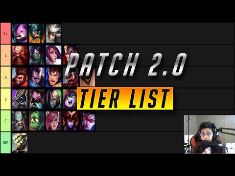 Wild Rift LATEST Patch 2.0 TIER LIST | Evelynn Nerfed ?! Click in to know more !