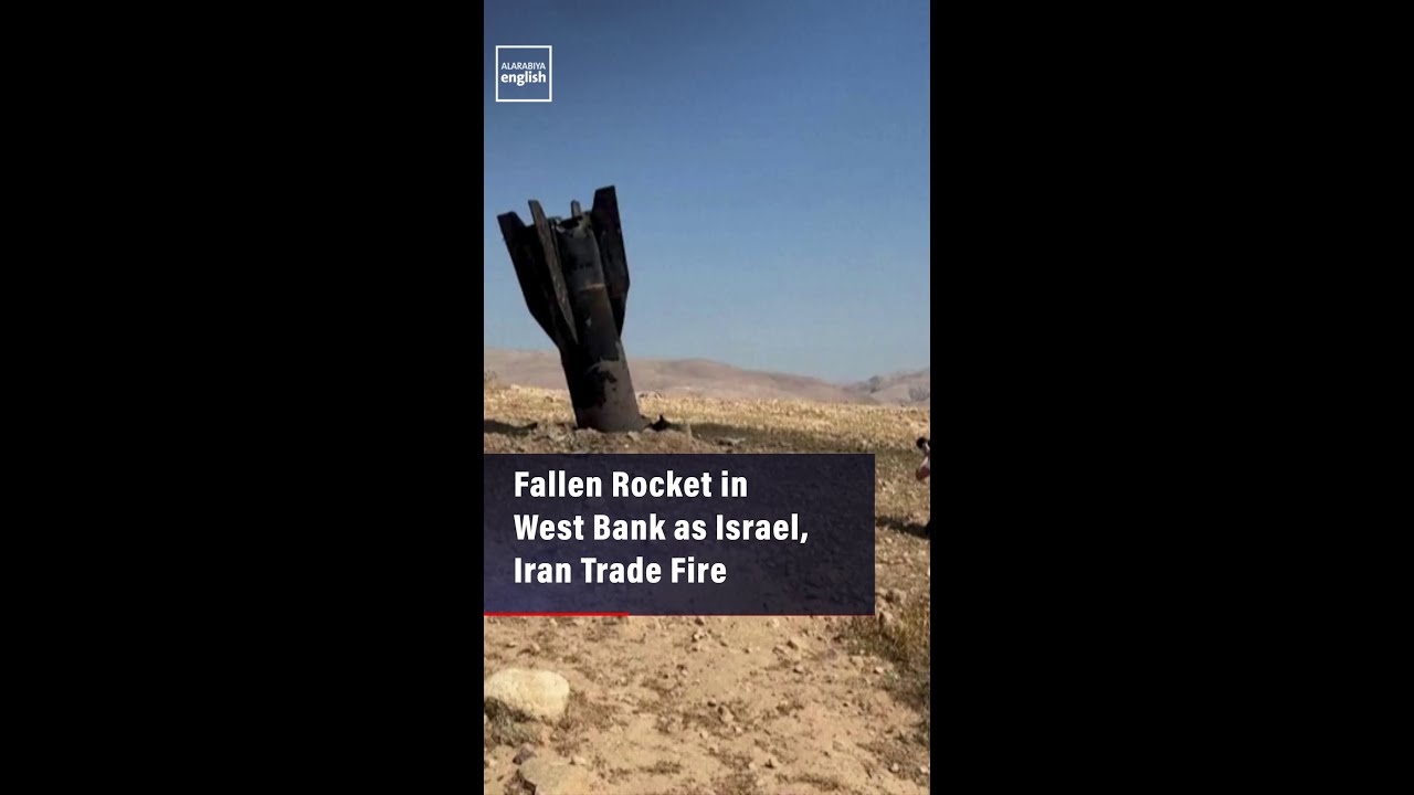 Video | Fallen Rocket in West Bank as Israel, Iran Trade Fire