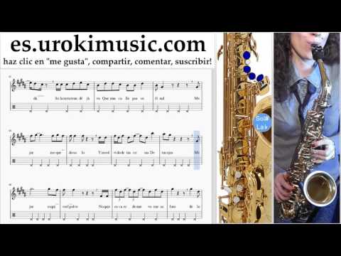 Tutorial de Saxofon (tenor) Prince Royce & Shakira - Deja Vu Clases Notas Parte#2 um-hli927