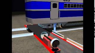 Split Rail system for changing locomotive wheelsets